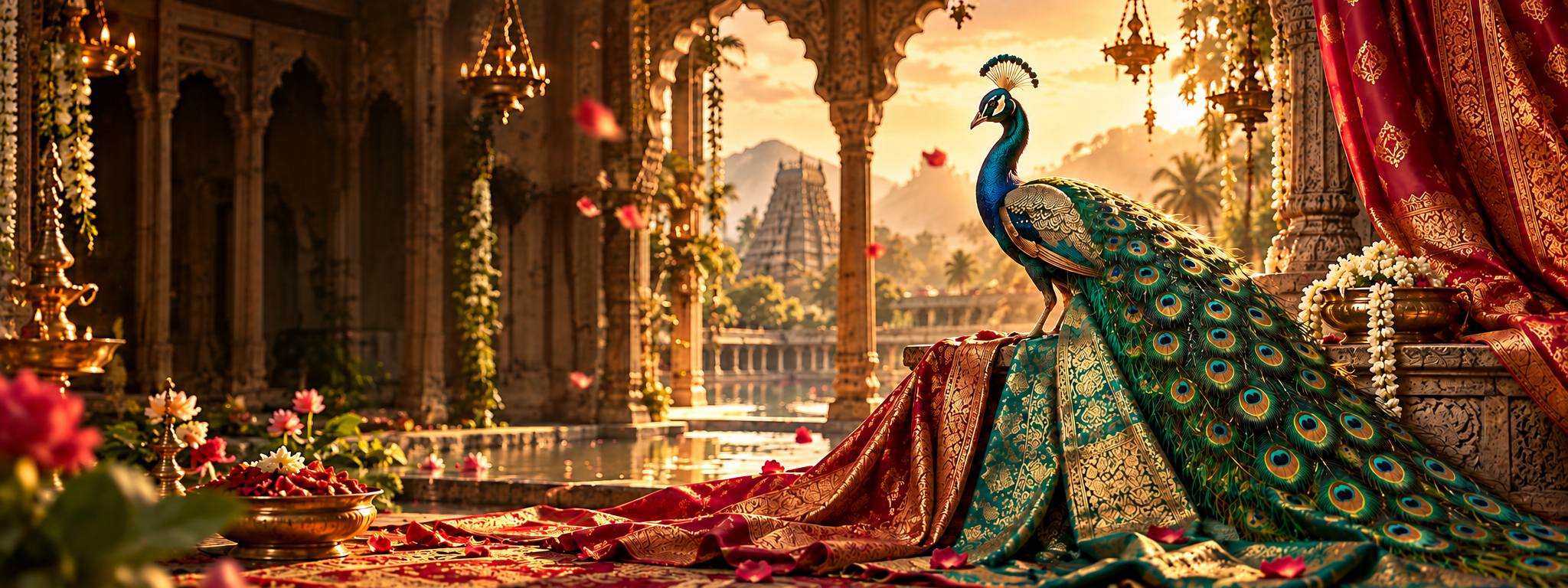 Bridal heirloom saree creation